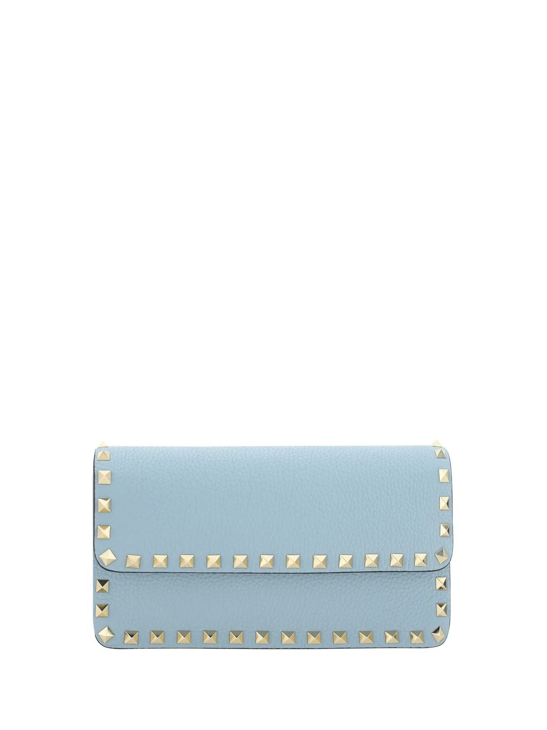 VALENTINO Chic Studded Leather Wallet with Strap