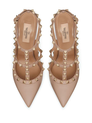 VALENTINO GARAVANI Chic Studded Leather Pumps with Ankle Strap