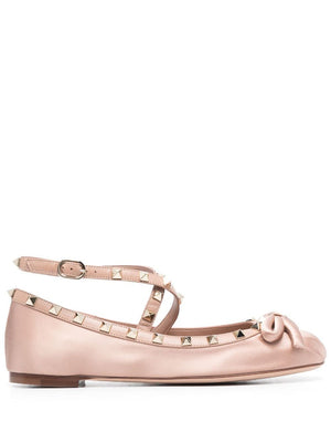 VALENTINO Elegant Pink Ballerina Shoes for Women - Fall/Winter Collection 2024