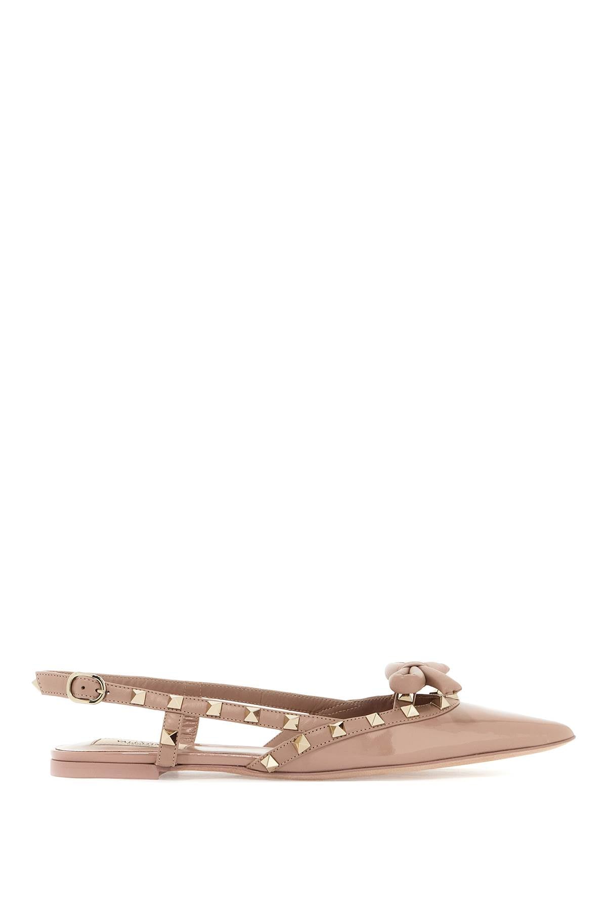 VALENTINO GARAVANI Rockstud Bow Slingback Ballerinas