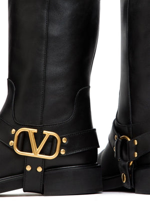 VALENTINO Signature Mini Biker Boots 30mm