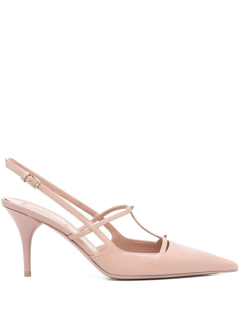 VALENTINO Nude Studded Sling Sandal