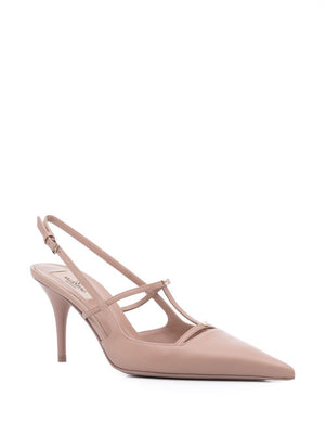 VALENTINO Nude Studded Sling Sandal