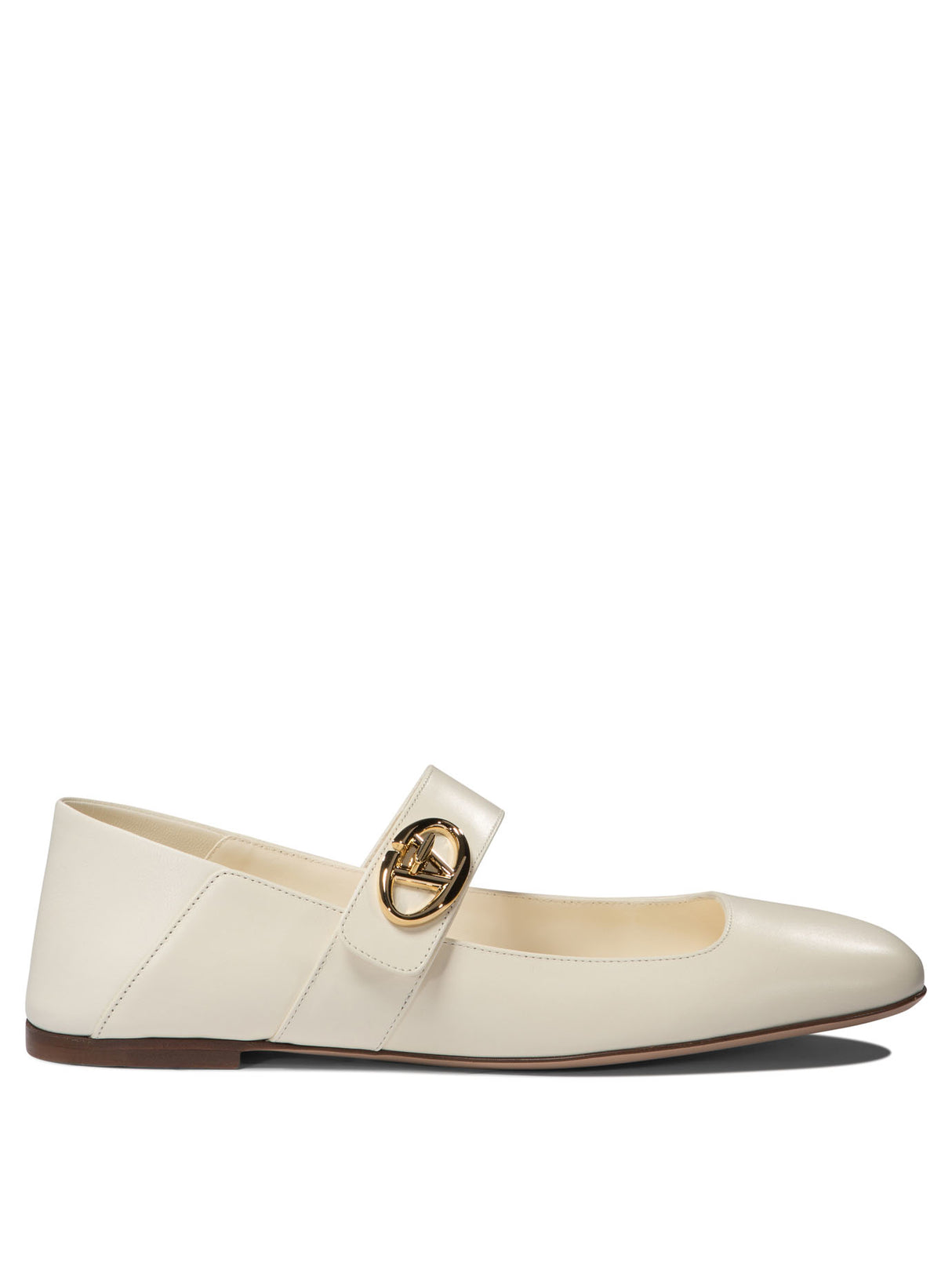 VALENTINO Elegant Mary-Jane Ballet Flats with VLogo Closure