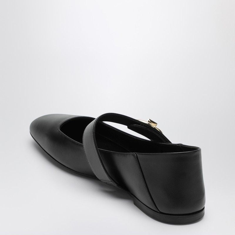 VALENTINO Chic Leather Ballerina Flats