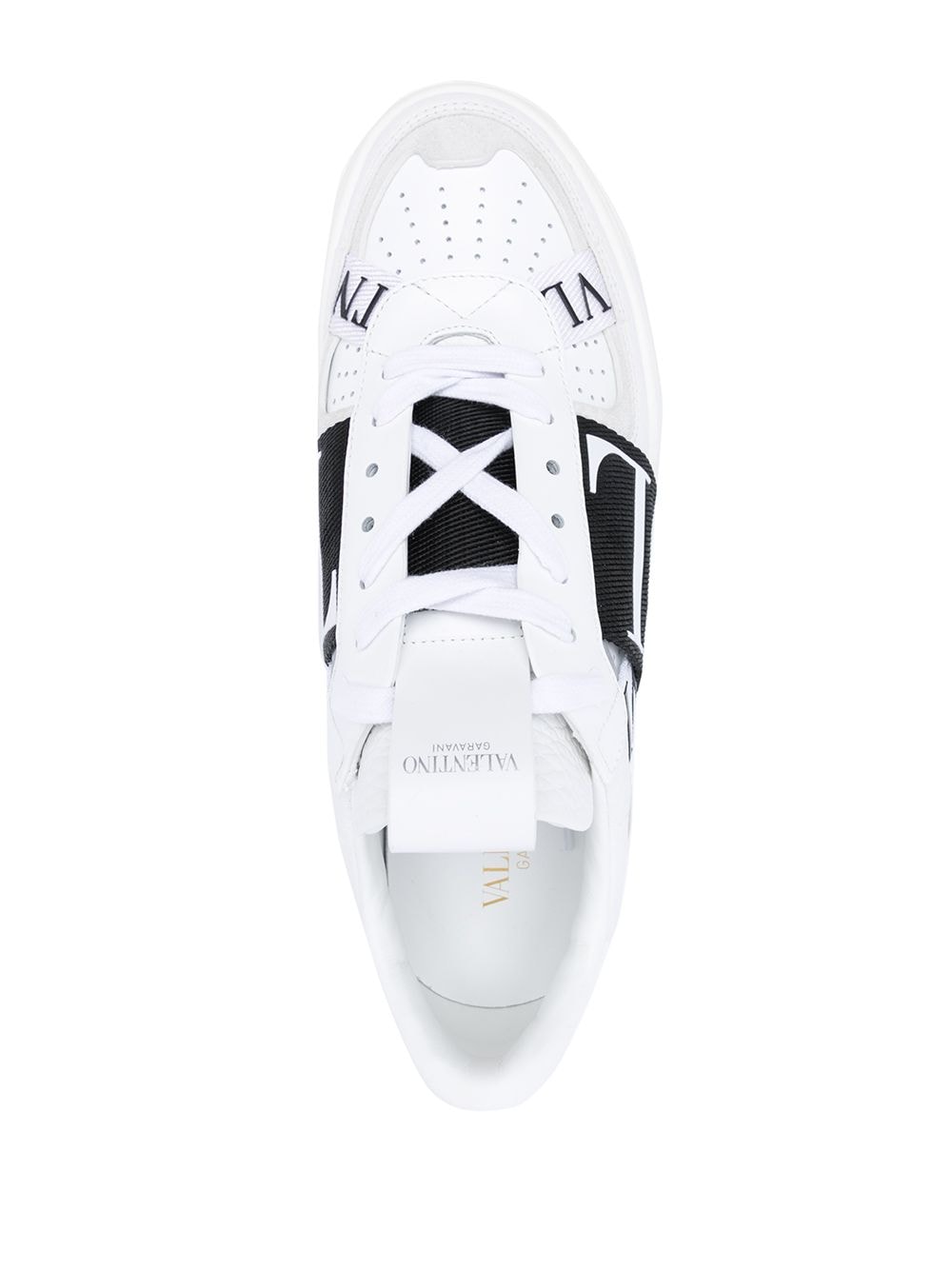 VALENTINO GARAVANI Monochrome Chic Leather Sneakers