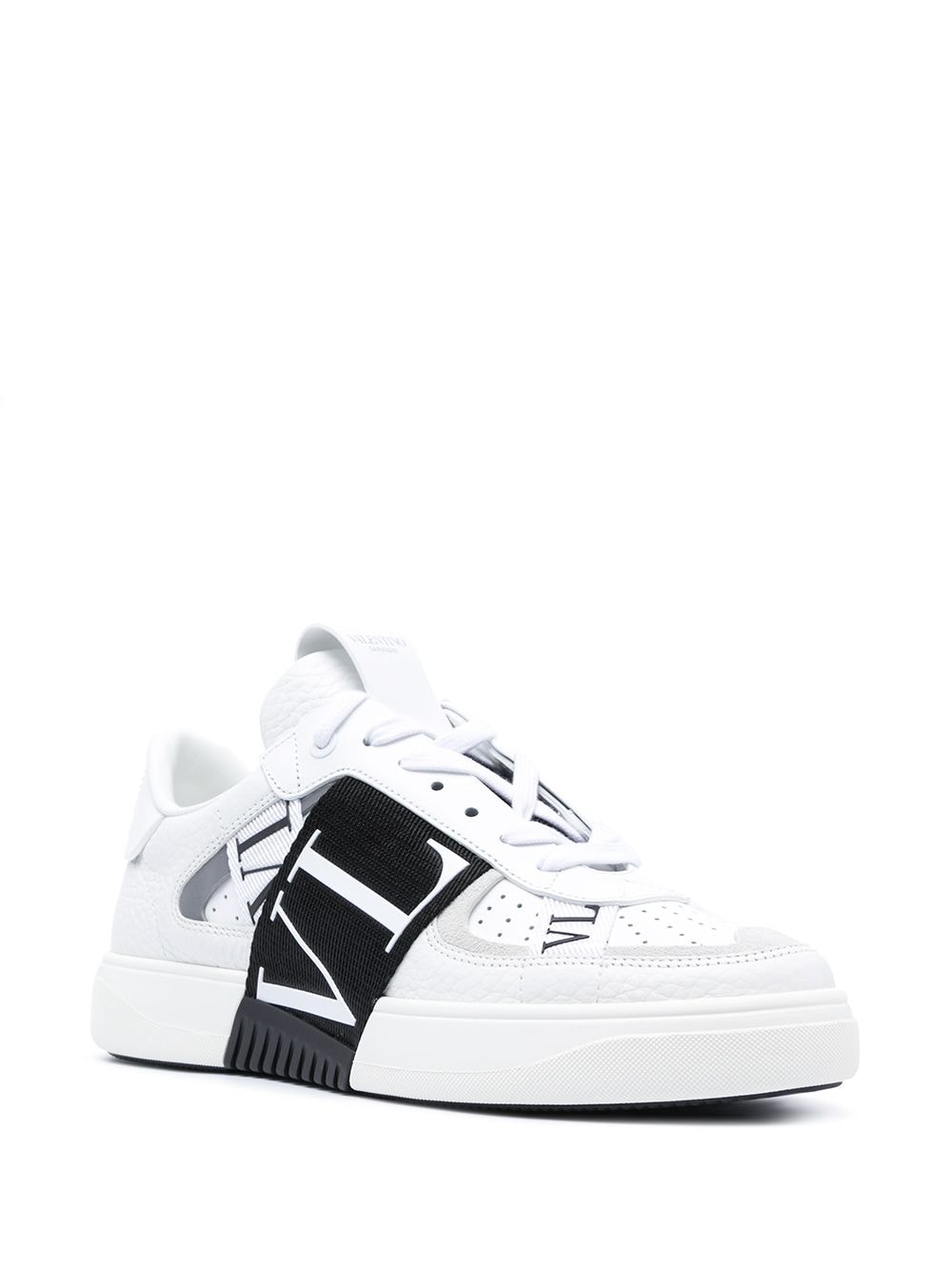 VALENTINO GARAVANI Monochrome Chic Leather Sneakers