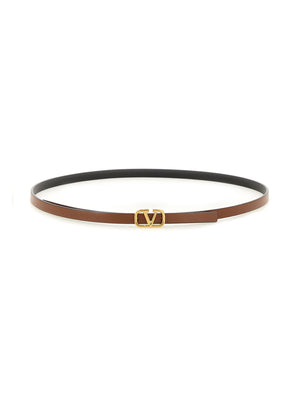 VALENTINO GARAVANI Reversible Signature Leather Belt for Women