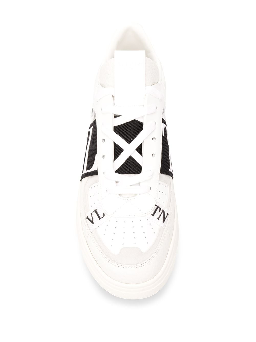 VALENTINO GARAVANI Contemporary White Leather Low-Top Sneakers