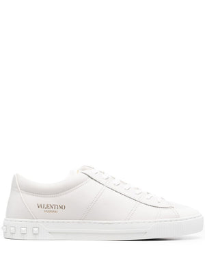 VALENTINO GARAVANI CityPlanet White Leather Sneakers