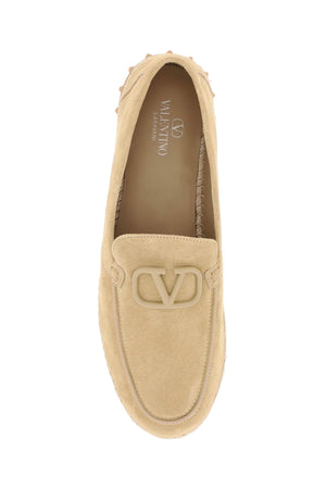 Giày Espadrilles Da Lộn với Logo Tone-on-Tone - Dành cho Nam