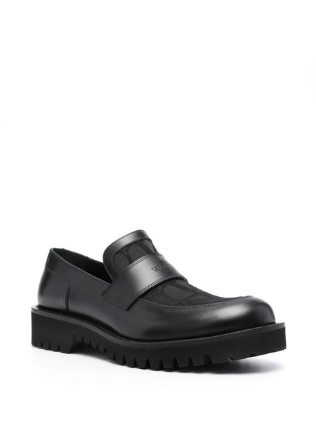 VALENTINO Iconic Black Loafers for Sophisticated Men