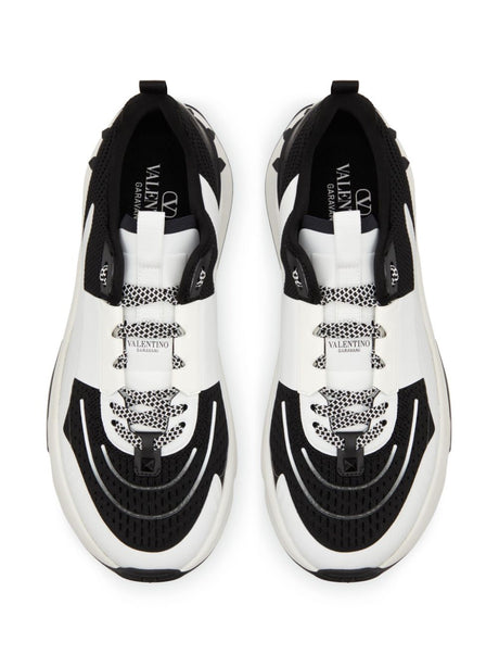 VALENTINO GARAVANI TRUE ACT Leather Contrast Sneakers