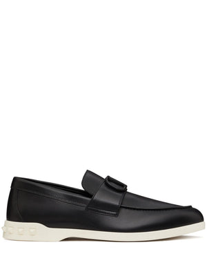 VALENTINO GARAVANI Leisure Flows Leather Slip-On Sneakers