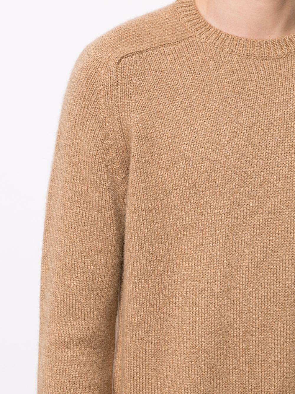 SAINT LAURENT Men's 23FW Brown Sweater - Cozy and Stylish