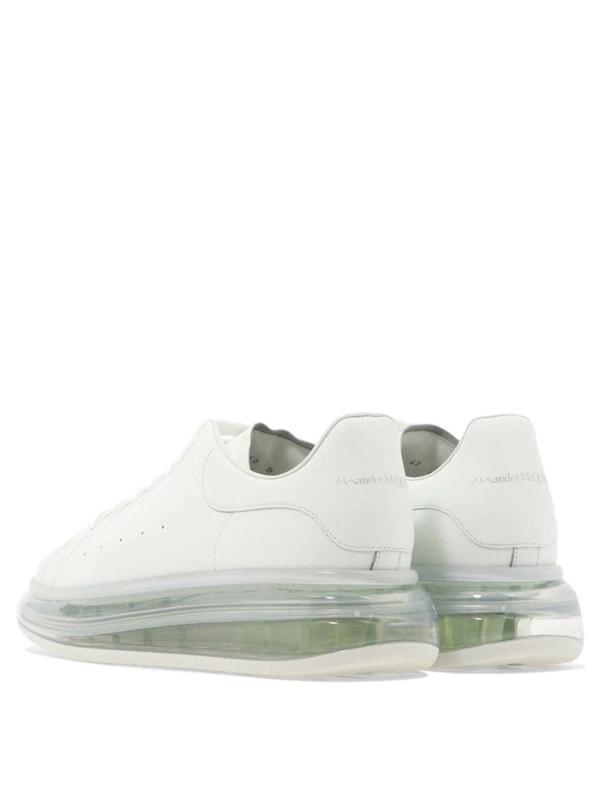 ALEXANDER MCQUEEN Men's White Leather Sneakers - SS23 Collection