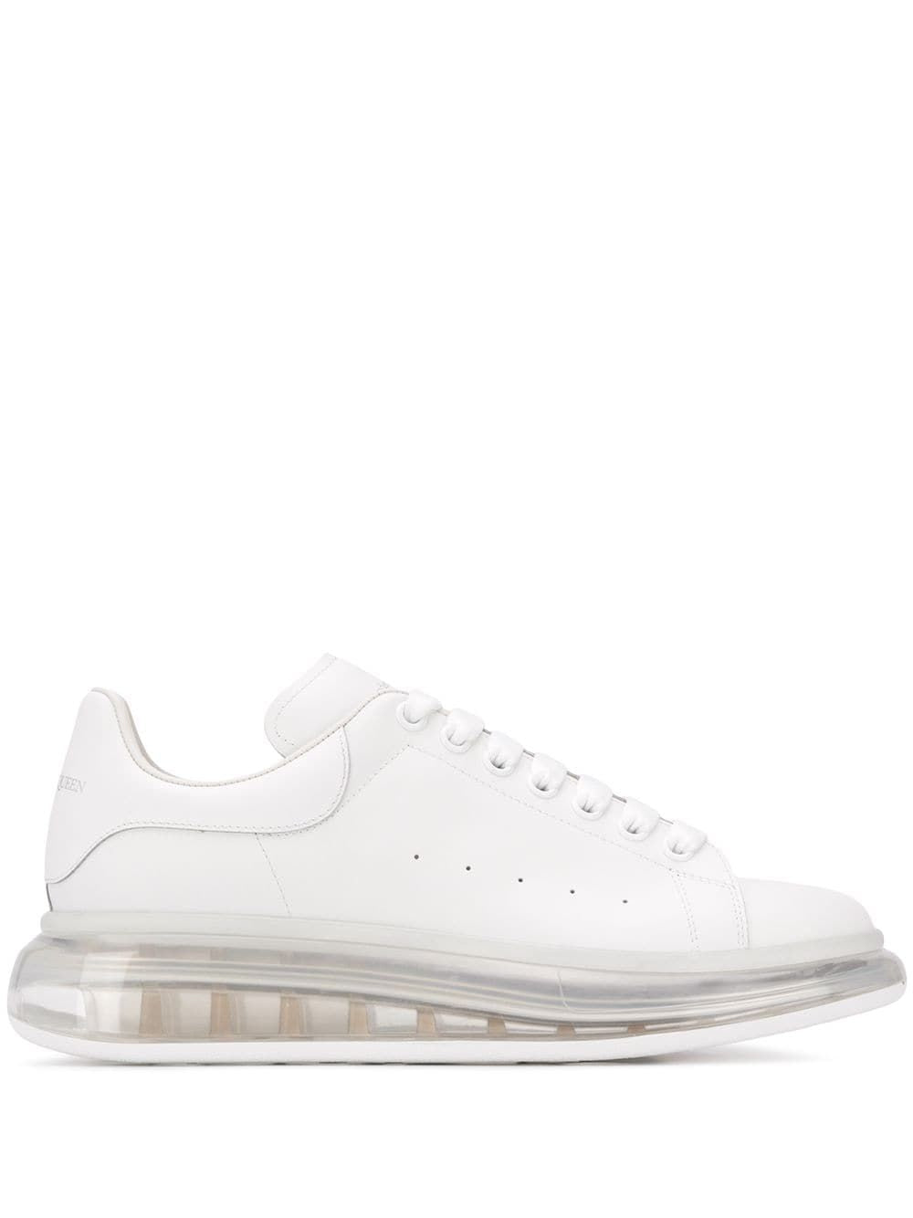 ALEXANDER MCQUEEN Men's White Leather Sneakers - SS23 Collection