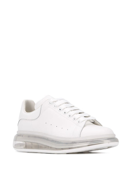 ALEXANDER MCQUEEN Men's White Leather Sneakers - SS23 Collection