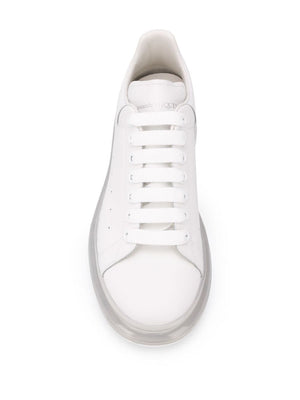 ALEXANDER MCQUEEN Men's White Leather Sneakers - SS23 Collection