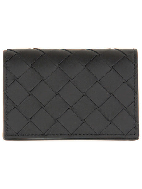 BOTTEGA VENETA Mini Woven Business Card Holder