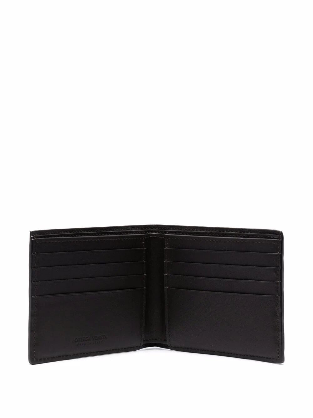 BOTTEGA VENETA Luxurious Woven Leather Bi-Fold Wallet, 4.3 x 3.7 Inches