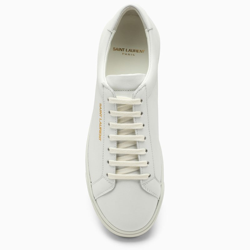 SAINT LAURENT Elegant White Leather Sneakers