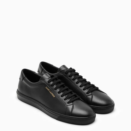 SAINT LAURENT Classic Black Leather Men's Sneakers for SS24