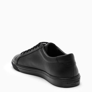 SAINT LAURENT Classic Black Leather Men's Sneakers for SS24