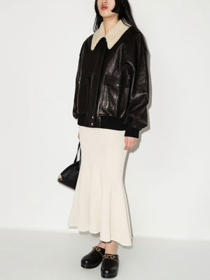 KHAITE THE SHELLAR LAMBSKIN JACKET