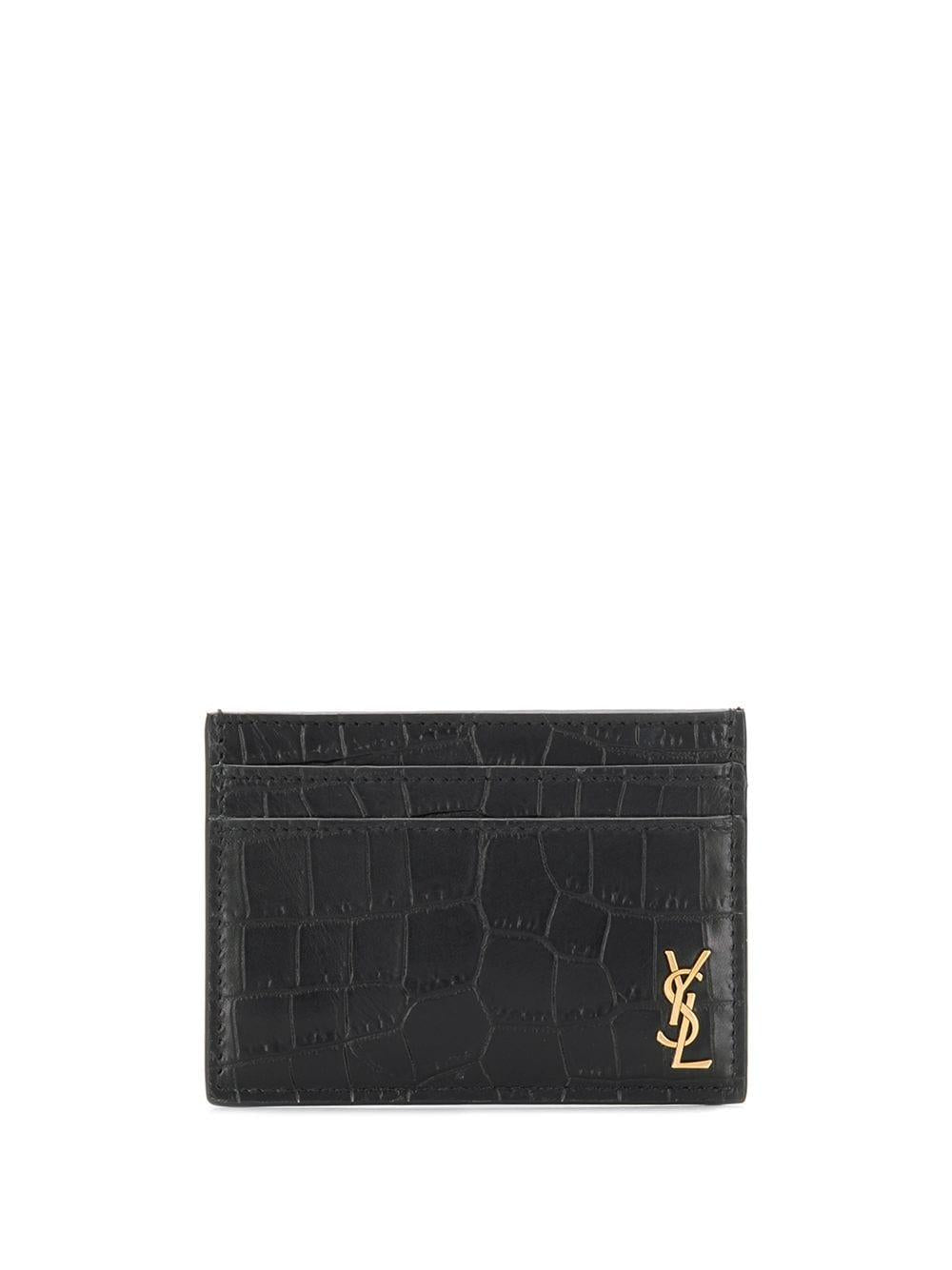 SAINT LAURENT Black Tiny Cardholder for Men