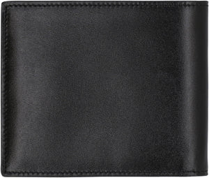 SAINT LAURENT Luxury Bifold Wallet for Men - Black Calfskin Leather