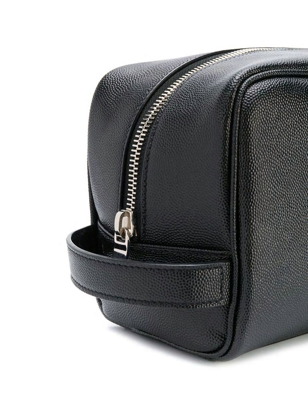 SAINT LAURENT Embossed Leather Beauty Case - Black (SS24)