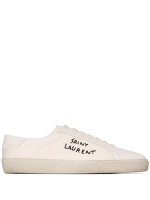 SAINT LAURENT Classic Canvas Court Sneakers