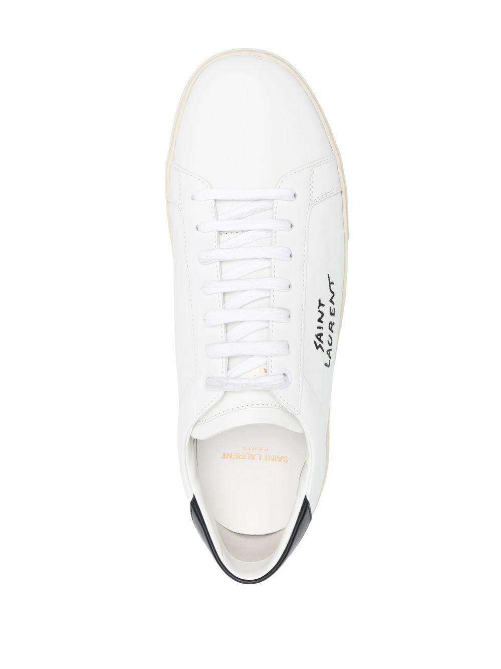 SAINT LAURENT Giày Sneaker Nam Màu Trắng và Đen 24SS