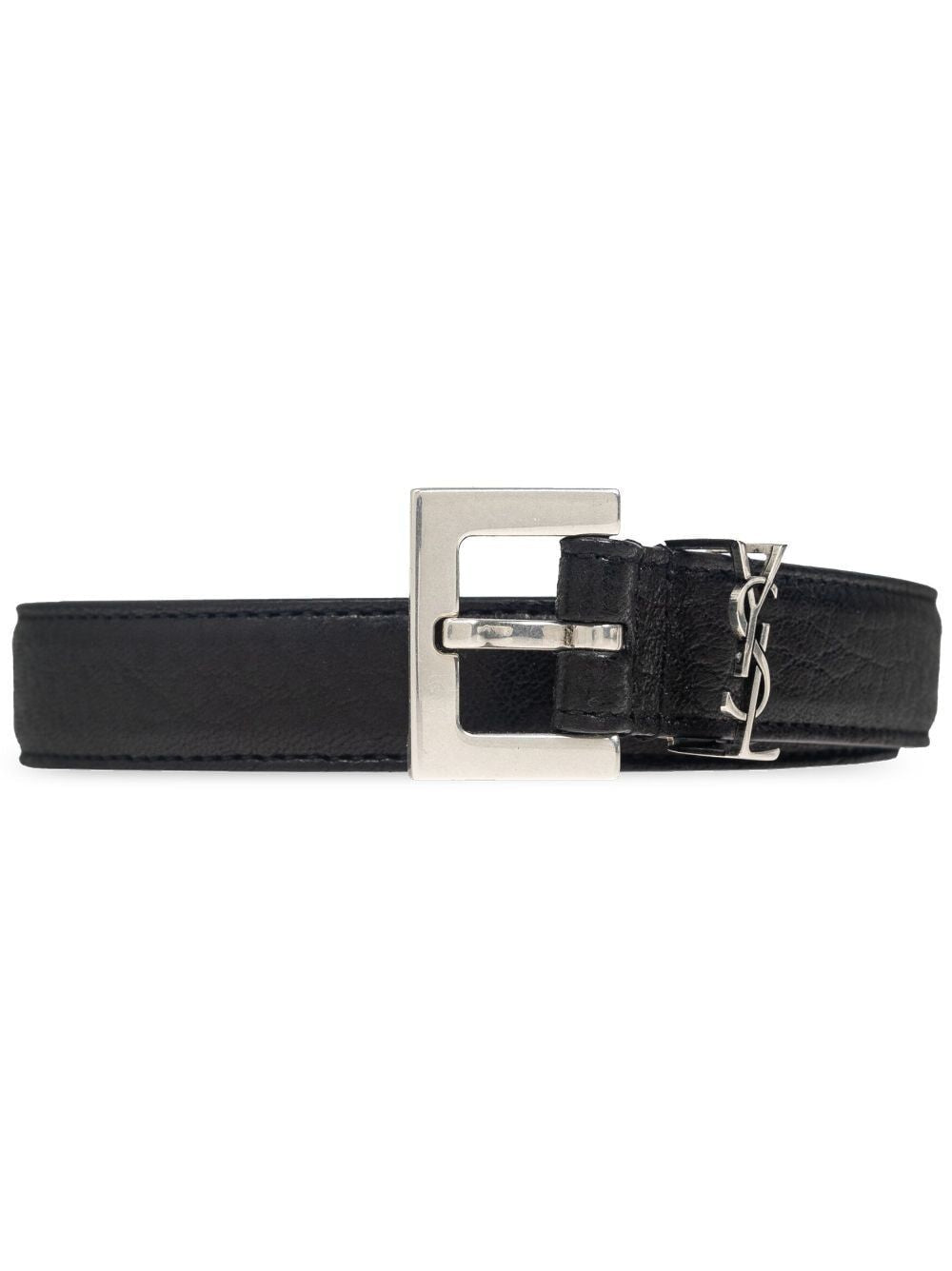 SAINT LAURENT Looped Leather Belt for Men