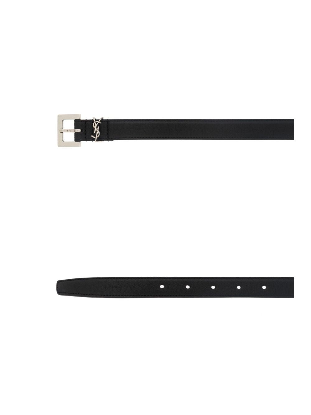 SAINT LAURENT Looped Leather Belt for Men