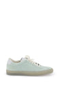 COMMON PROJECTS Quilted Green Leather Sneakers for Women with Iconic Laminated Identification Number