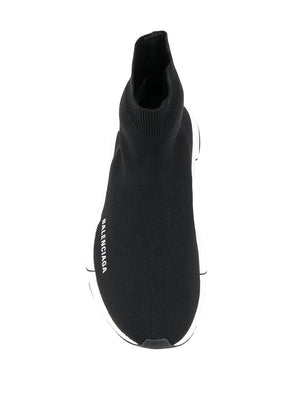 BALENCIAGA Black/White Speed.2 Sock-Style Sneaker for Women