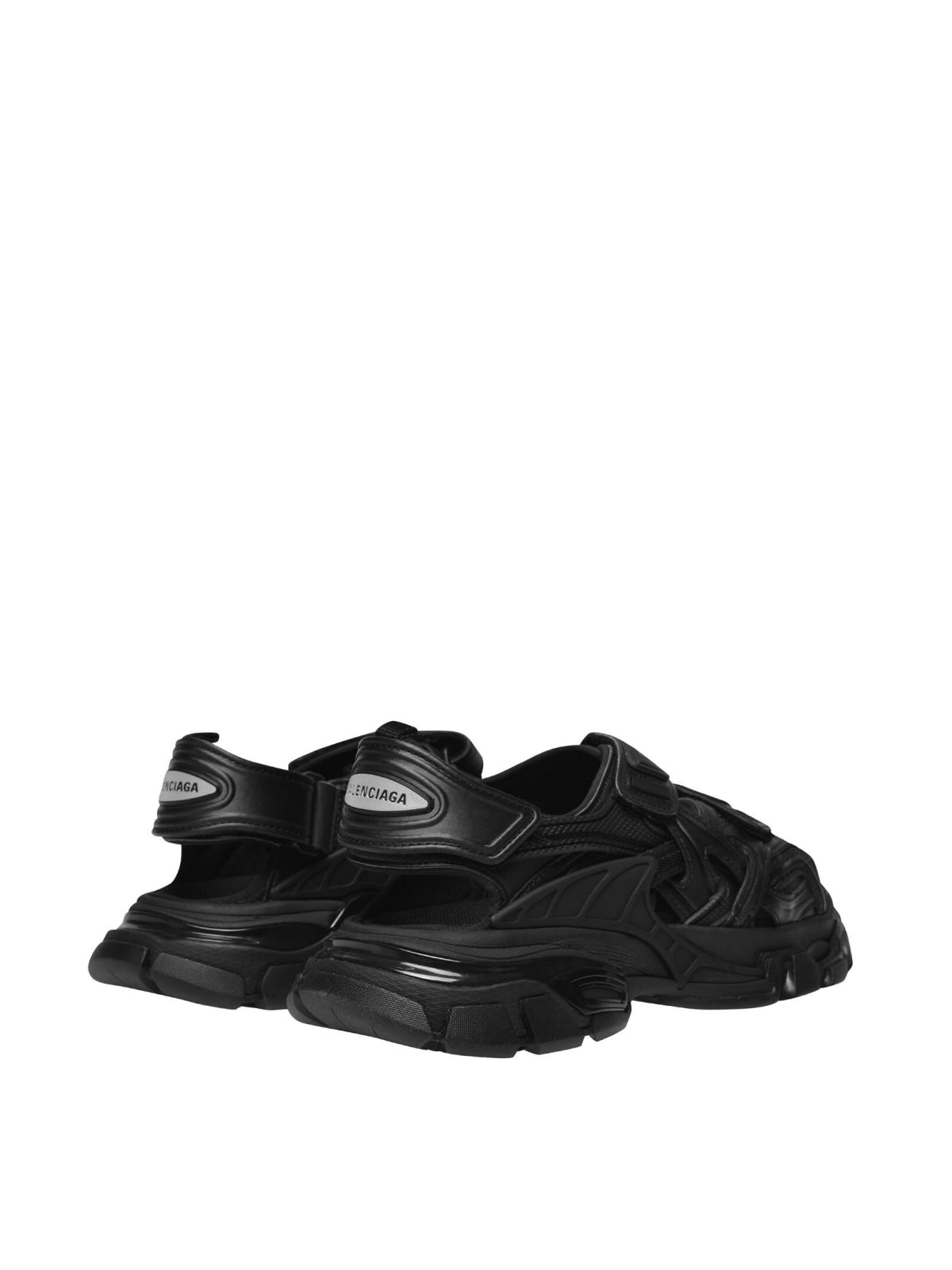 BALENCIAGA Track Logo Women's Black Sandals