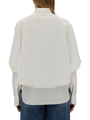 STELLA MCCARTNEY Elegant Women’s Shirt with Cape - Size 40 IT