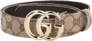 GUCCI Slim GG Supreme Mini Belt with Double G Buckle