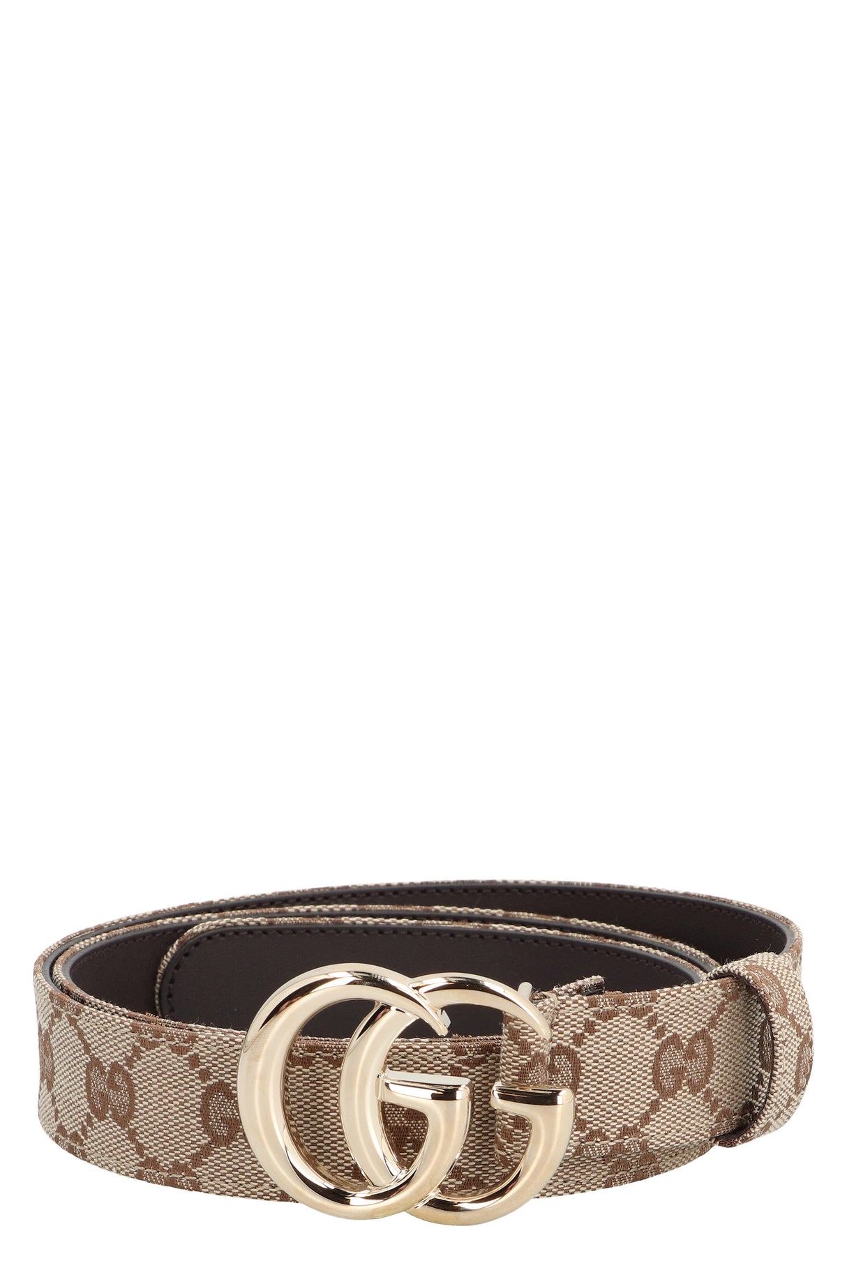 GUCCI Slim GG Supreme Mini Belt with Double G Buckle