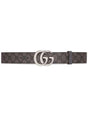 GUCCI Pig Print Belt in Grey and Black for Men