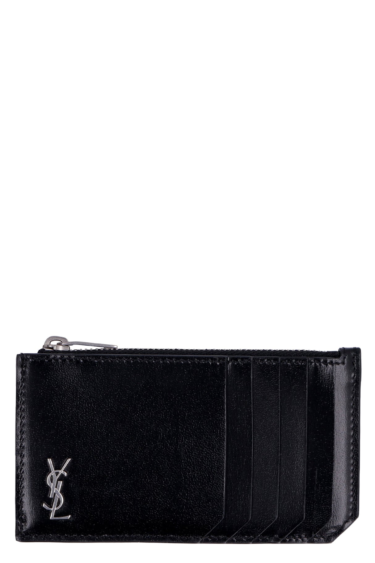 SAINT LAURENT Tiny Cassandre Logo Plaque Purse for Men - FW23 Collection