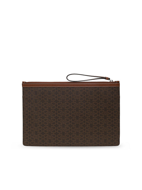 BALLY Large Clutch Handbag with Iconic Logo - 35X24 CM