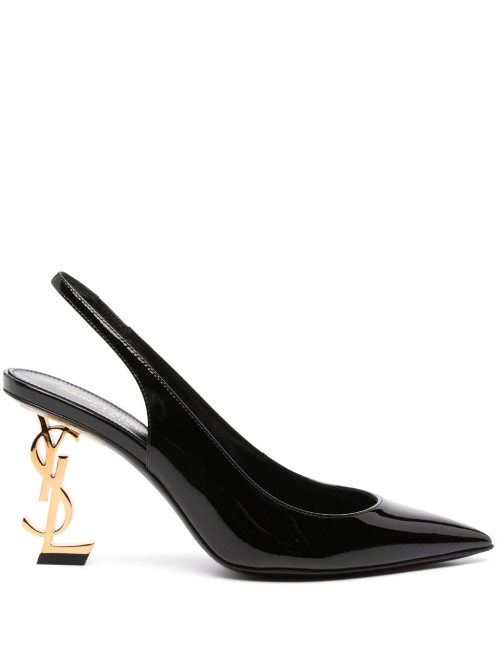 SAINT LAURENT Patent Leather Slingback Pumps - 105MM High Heel