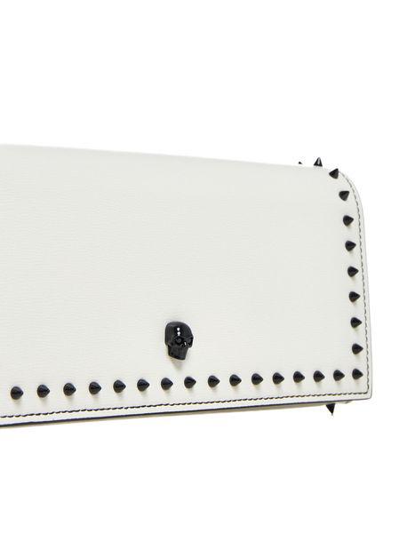 ALEXANDER MCQUEEN Elegant Grained Leather Mini Wallet on Chain, 20.5cm x 10cm x 4cm