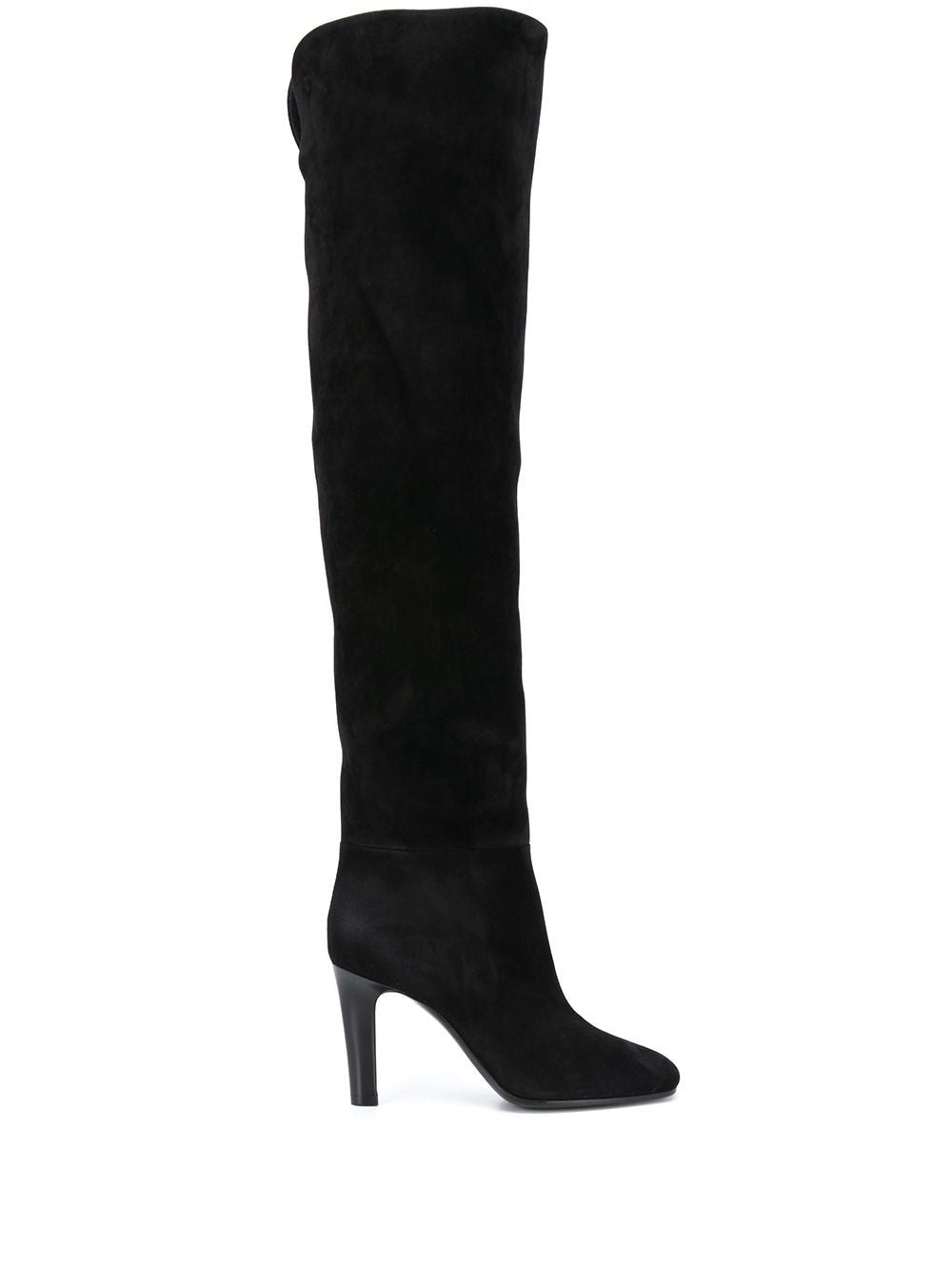 SAINT LAURENT Elegant Black Women's Leather Boots for Any Occasion