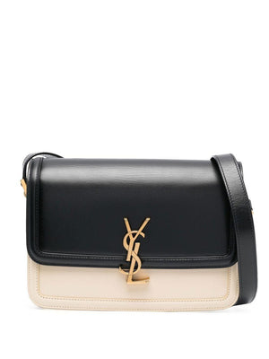 SAINT LAURENT Mini Logo Plaque Shoulder Handbag