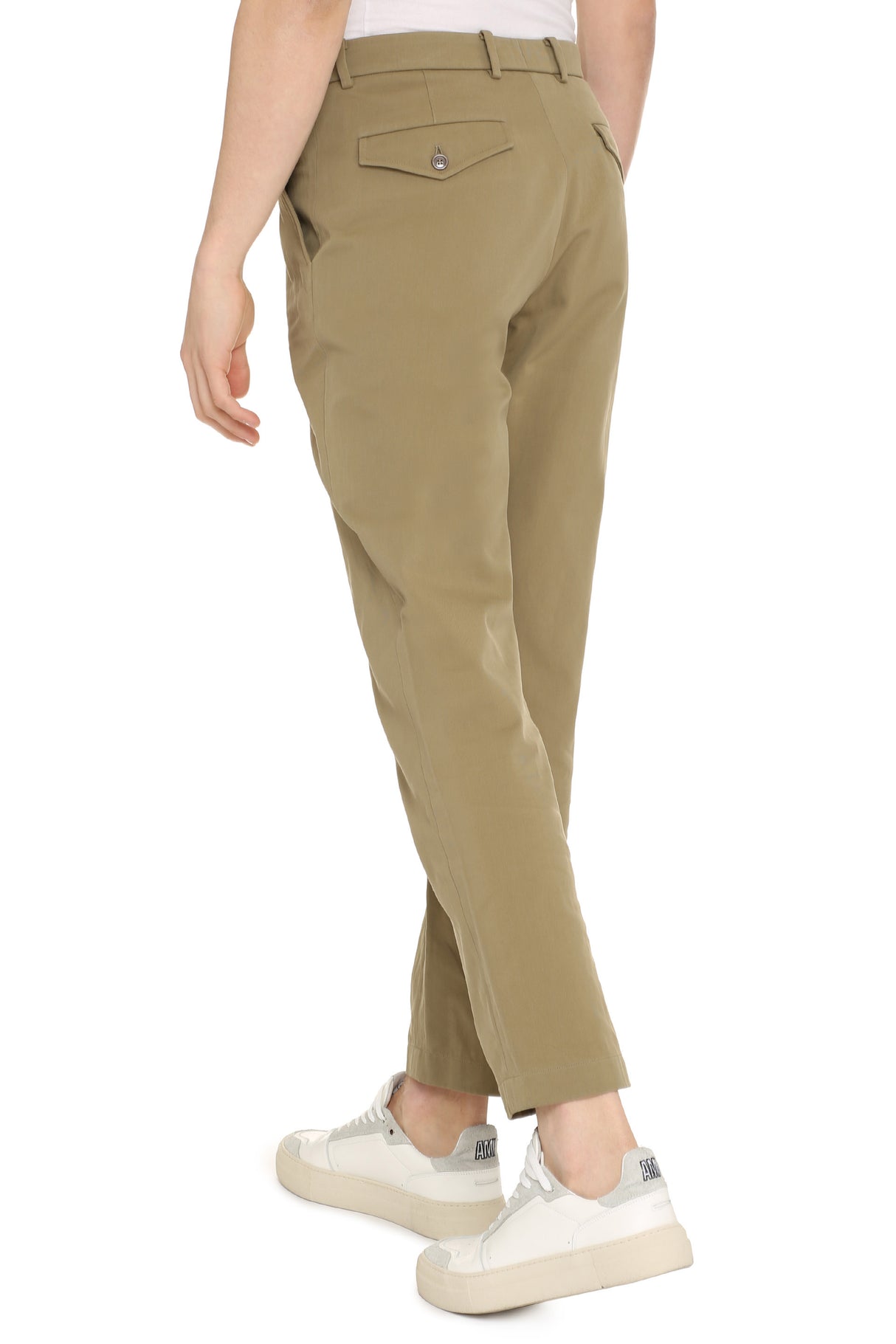 GUCCI Men's Tan Cotton Chino Trousers for SS21